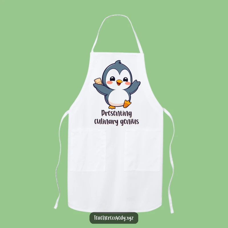 Funny Kawaii Penguin Apron - Chef's Kiss for Hilarious Culinary Projects!