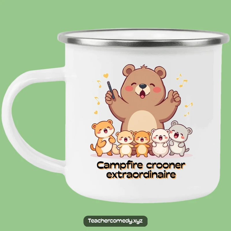 Funny Bear Choir Camping Mug - Your Campfire Companion for Song and Merriment