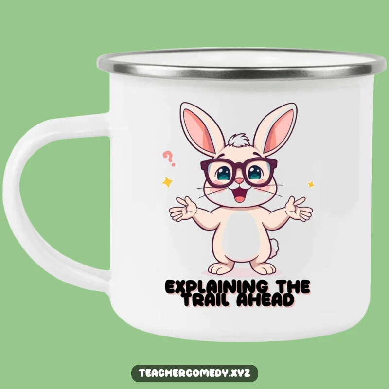 Funny Bunny Explorer Mug: Coffee and Concepts Around the Campfire!