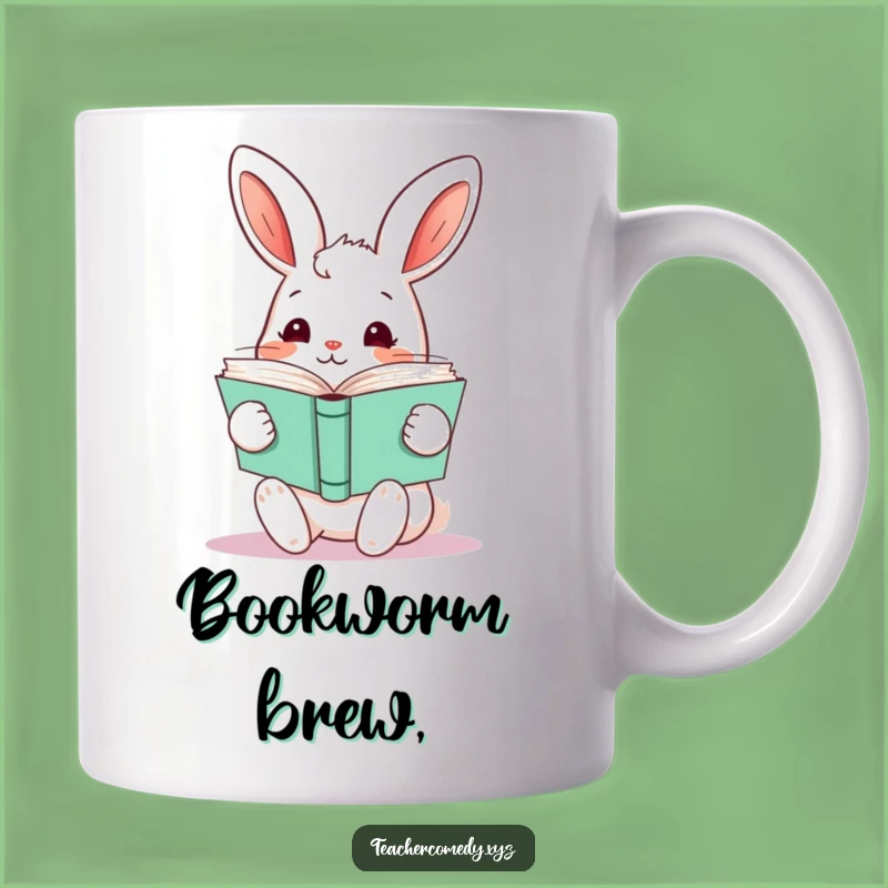 Funny Kawaii Rabbit Books Mug - Hilarious Reader Gift for Bookworms