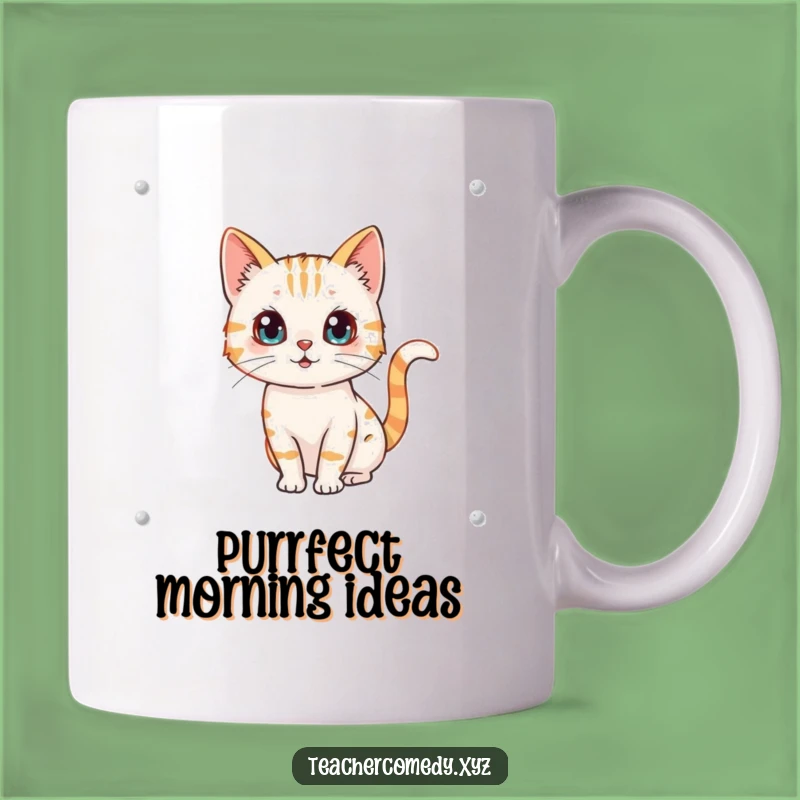 Funny Cat Artist Mug: Curious Cat Whiteboard Design, Perfect Funny Gift for Cat Lovers