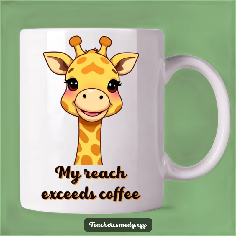 Funny Giraffe Big Idea Mug: Hilarious Animal Explaining Concepts with Neck, Perfect Gift