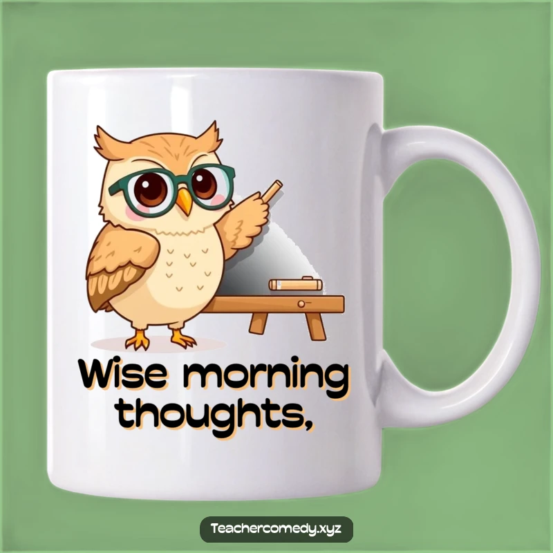 Funny Kawaii Owl Specs Mug - Hilarious Teacher Gift for Smarty Pants