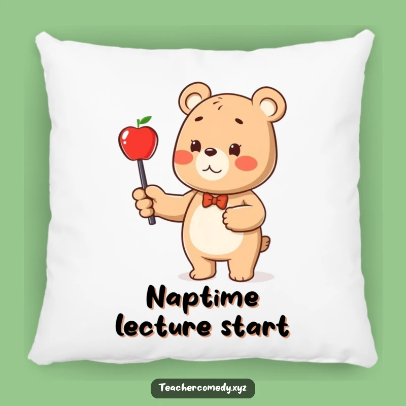 Cozy Funny Bear Pillow: Snuggle Up with Smartness, Your Perfect Comfort Gift!