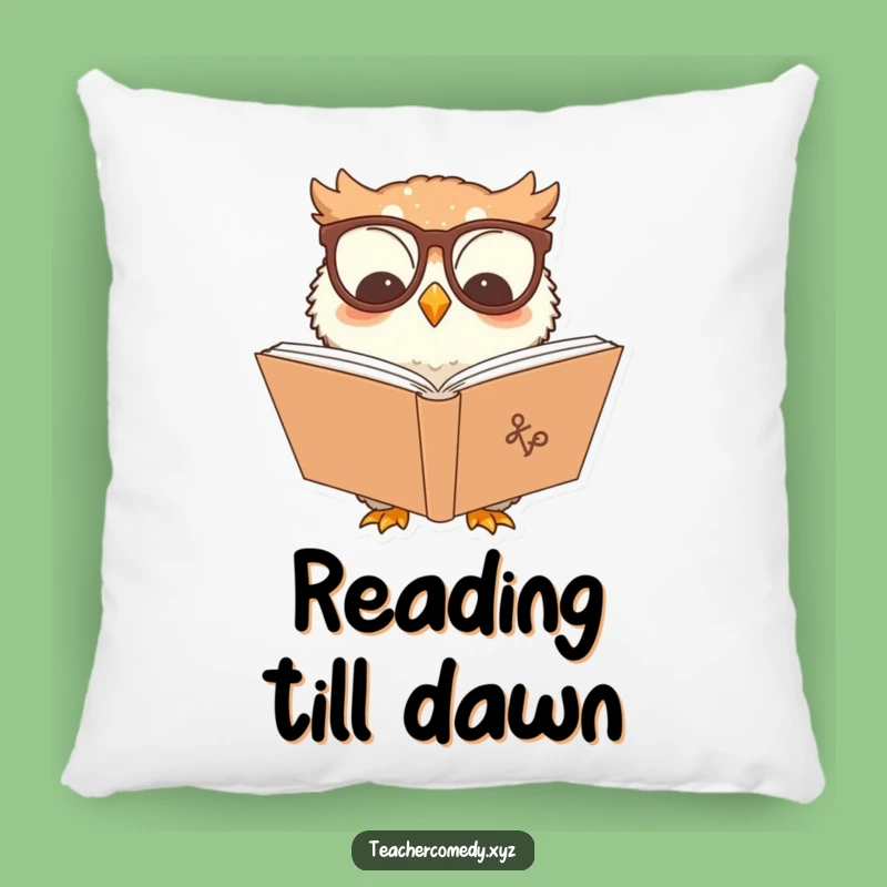 Cozy Funny Owl Pillow: Snuggle Up with Books, Your Perfect Comfort Gift!