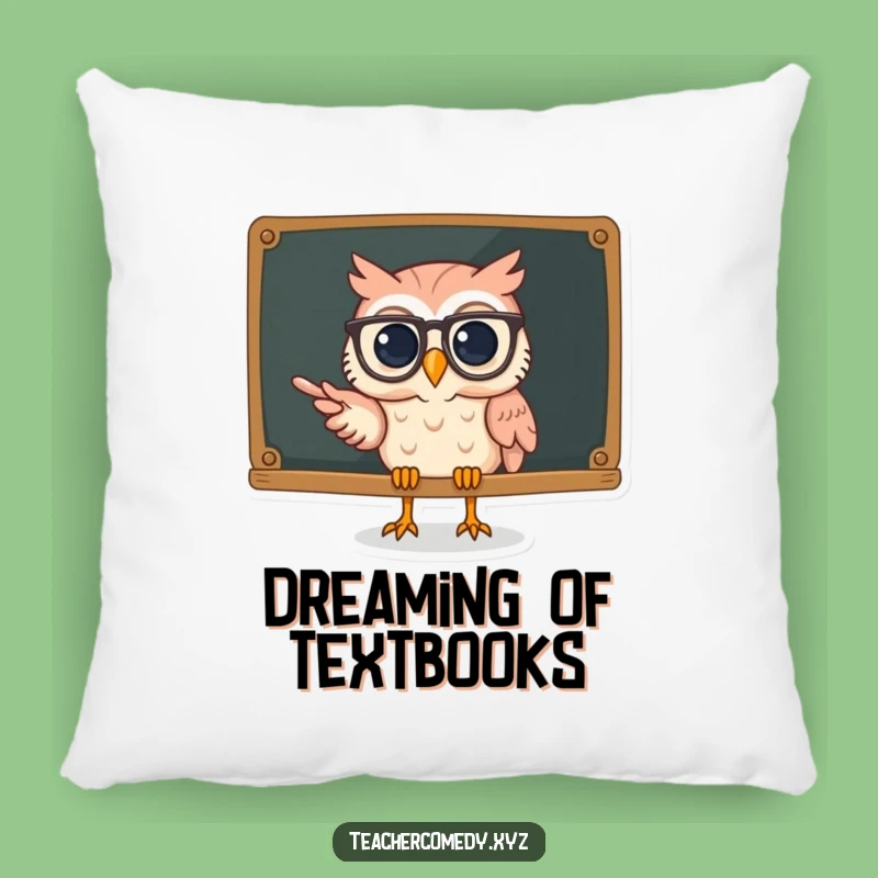Funny Owl Pillow: Cozy Wisdom, Comfy Spectacled Owl Desk Decor
