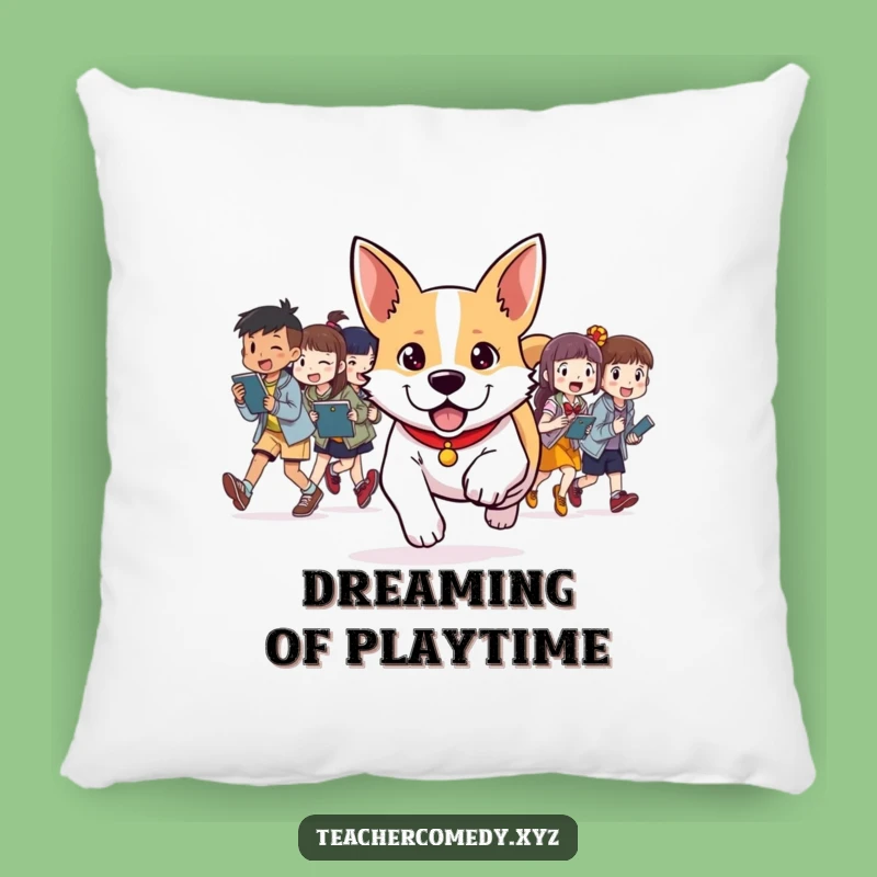Funny Dog Activity Pillow: Paws-itive leadership for comfort, a cozy and funny gift.