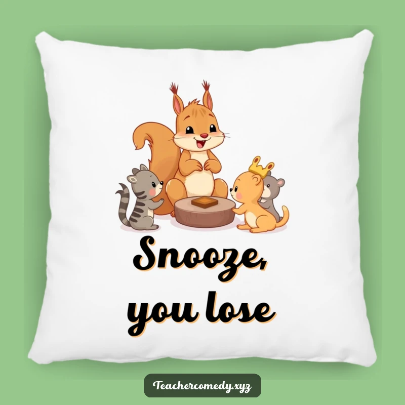 Funny Squirrel Game Pillow, Cozy Comfort For Playful Pals