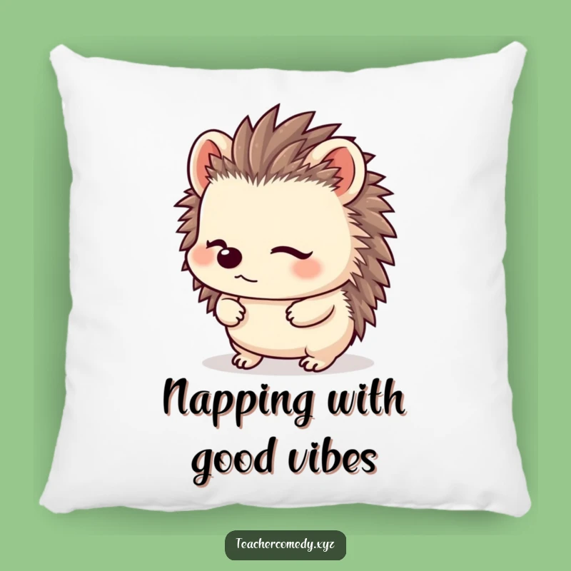 Funny Kawaii Hedgehog Pillow - Cozy & Hilarious Comfort for Sweet Dreams!