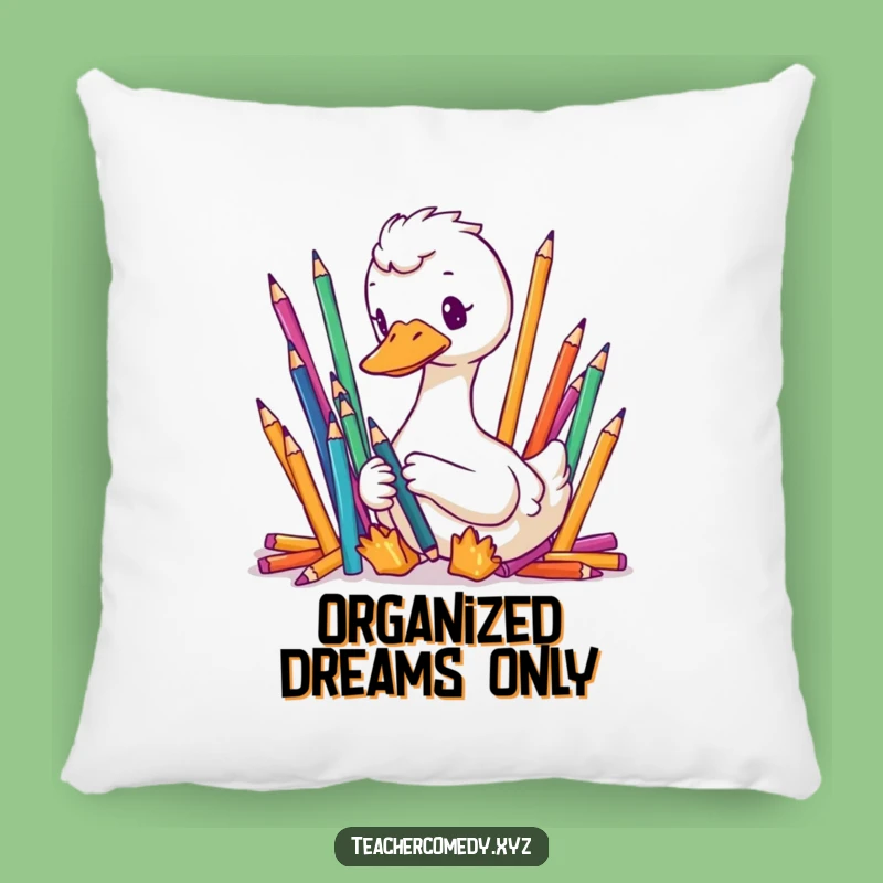 Funny Goose Pillow - Meticulous Organizer Cushion Gift