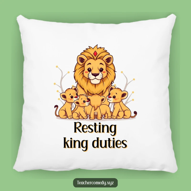 Funny Lion King Pillow, Cozy Comfort For Wise Adopters