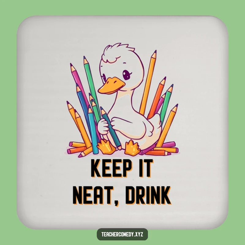 Funny Goose Coaster Set - Meticulous Organizer Table Gift