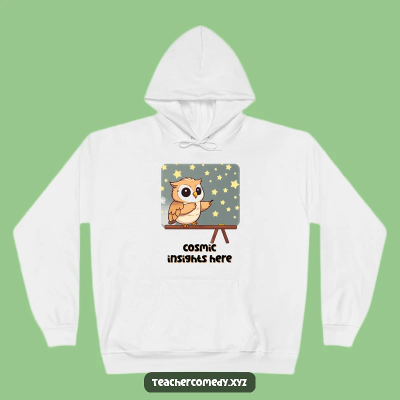 Funny Owl Hoodie - Cozy Star Pointer Sweatshirt for Thinkers