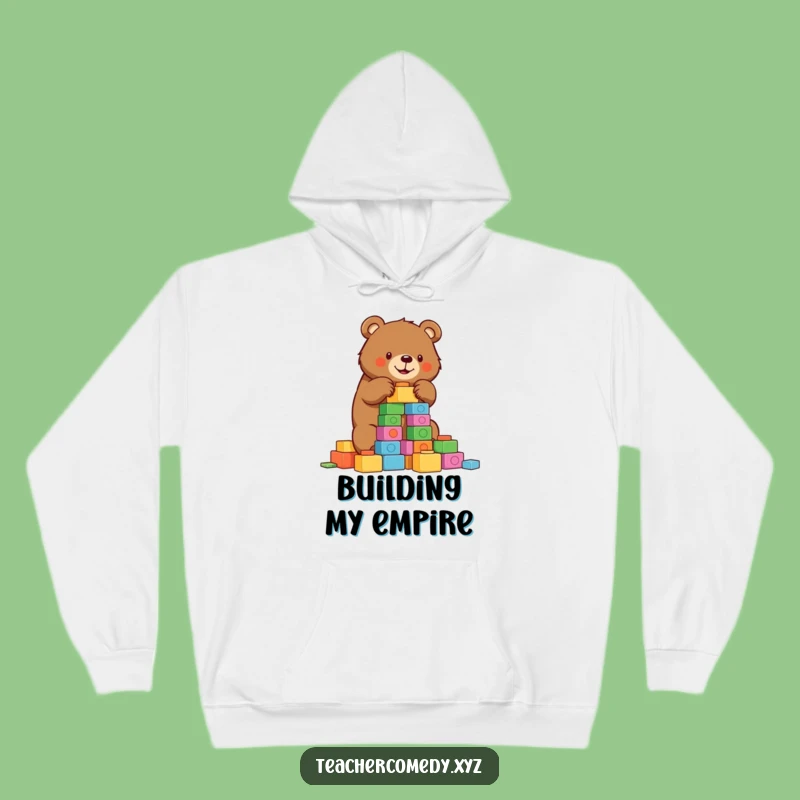 Funny Bear Builder Hoodie: Cozy Construction, Warm & Determined Bear Gift