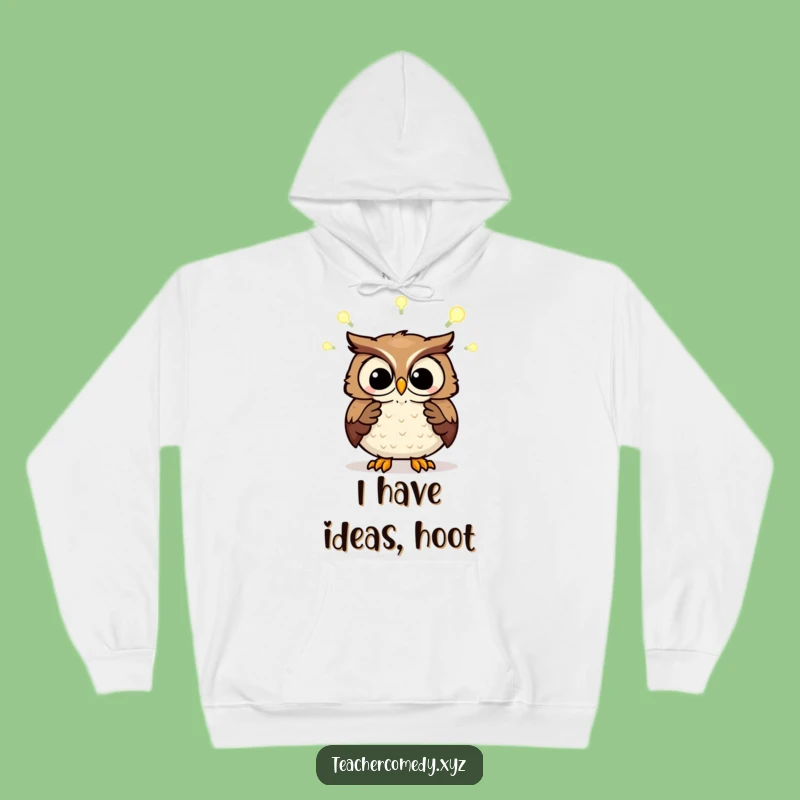 Funny Intellectual Owl Hoodie - Cozy Gift for Thinkers