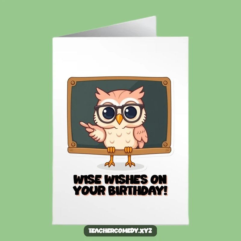 Free Printable Owl Birthday Card: Smarty Pants - Funny Downloadable Greeting!