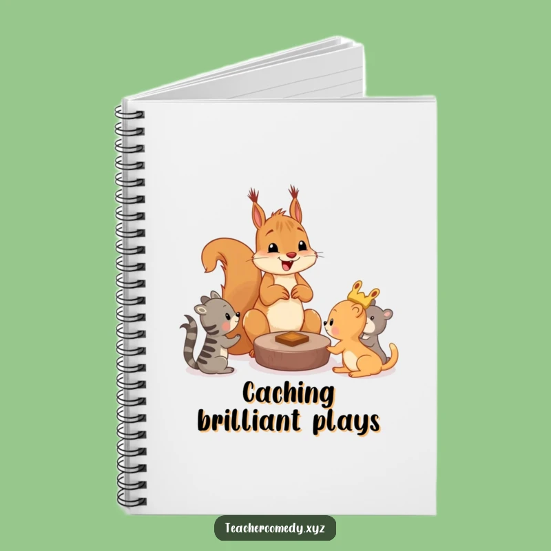 Funny Squirrel Game Notebook, Stylish Journal For Playful Pals