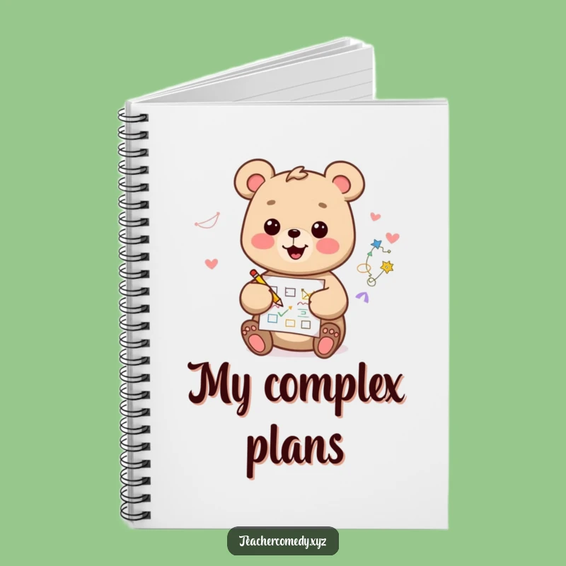 Funny Kawaii Bear Notebook: Happy Artist Drawing Diagram, For Creative Notes