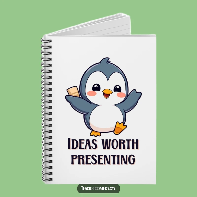Funny Kawaii Penguin Notebook - Jot Down Ideas with Hilarious Flair!