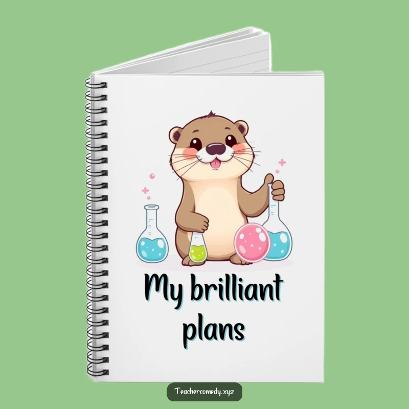 Funny Otter Notebook - Jot Down Formulas with Scientific Charm
