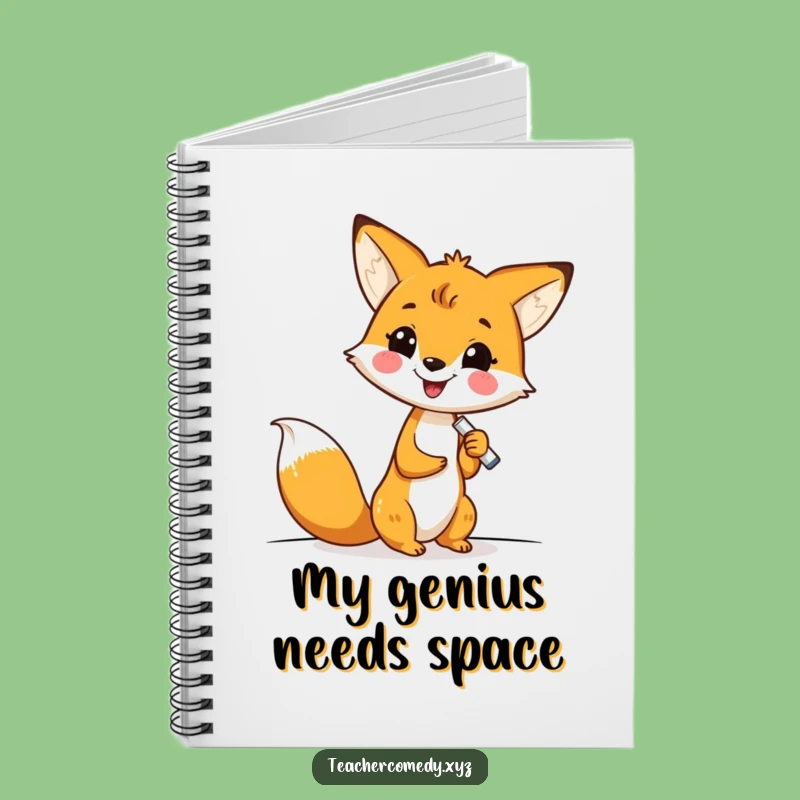 Funny Kawaii Fox Writing Notebook - Jot Down Ideas with This Hilarious Fox!