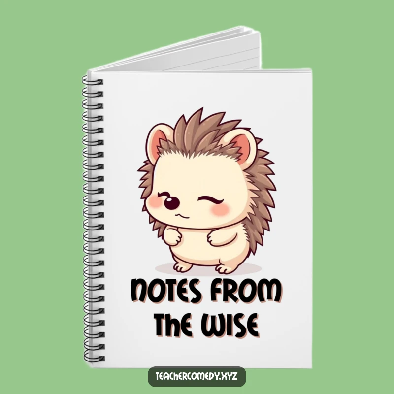 Funny Kawaii Hedgehog Notebook - For Taking Notes with Hilarious Detail!