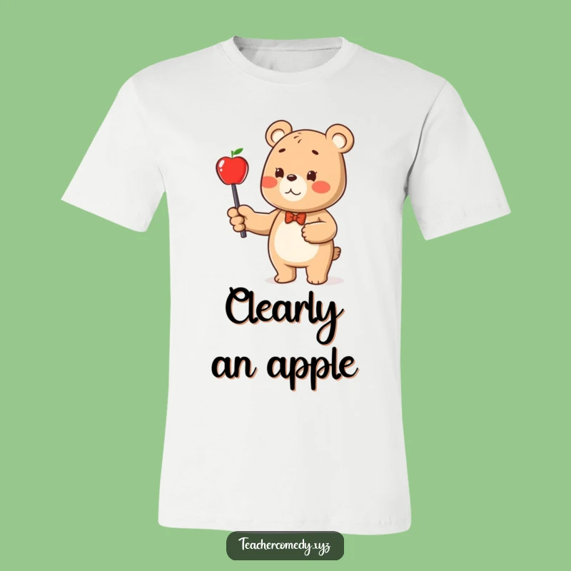 Funny Bear Teacher T-Shirt: Pointing to Fun, Your Perfect Edgy Gift!