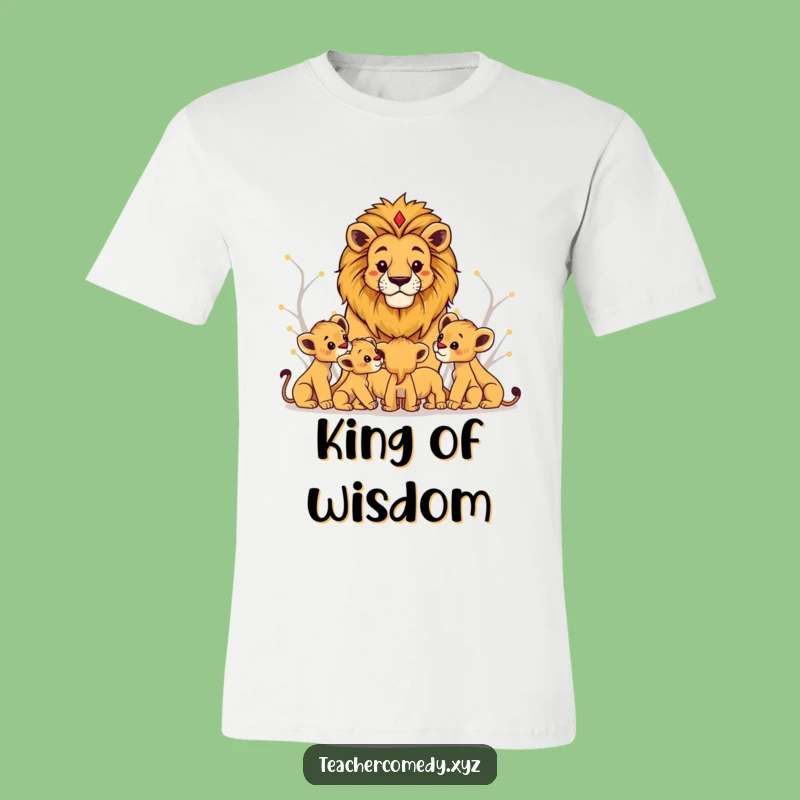 Funny Lion King T-Shirt, Majestic Knowledge Tee For Wise Adopters