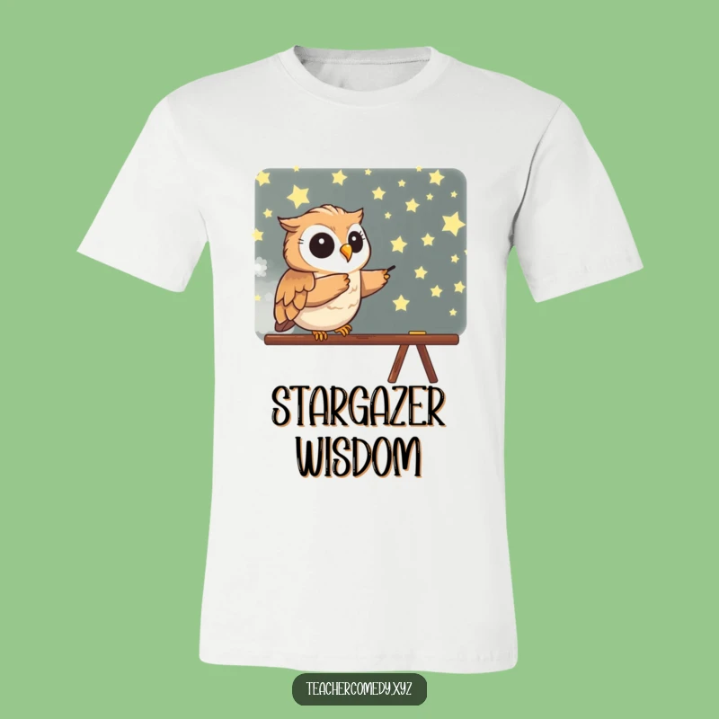 Funny Owl T-Shirt - Enthusiastic Star Pointer Shirt for Dreamers