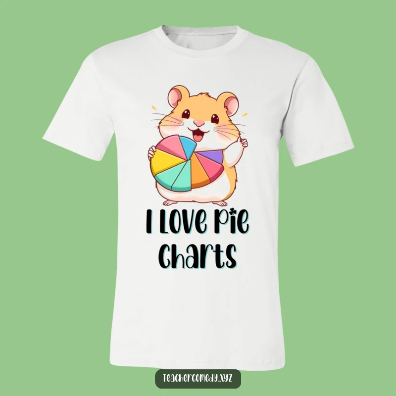 Funny Hamster Pie Chart T-Shirt - Enthusiastic Data Tee