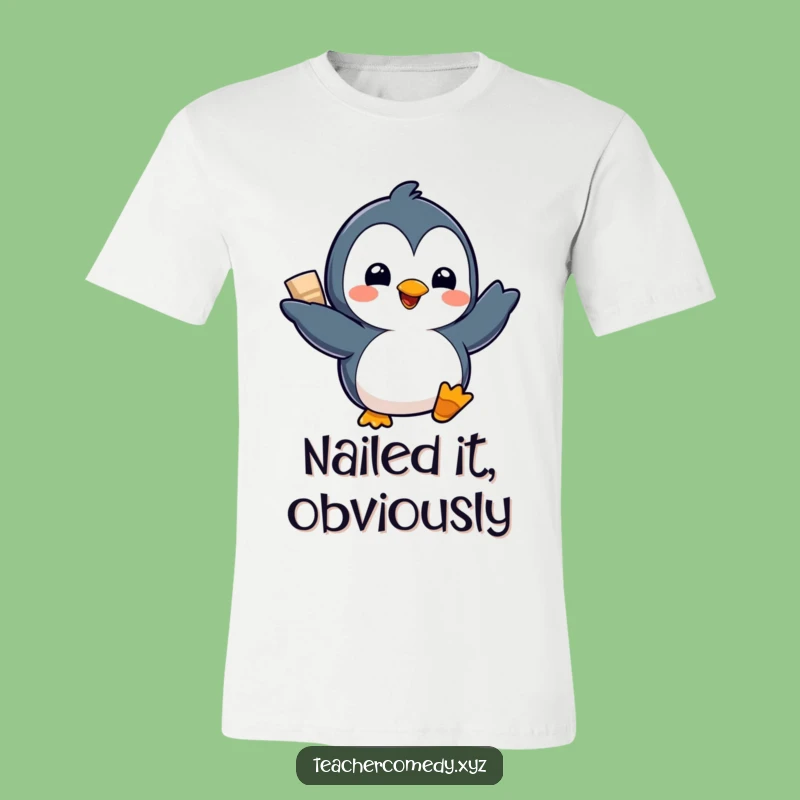 Funny Kawaii Penguin T-Shirt - Adorable & Hilarious Gift for Go-Getters!
