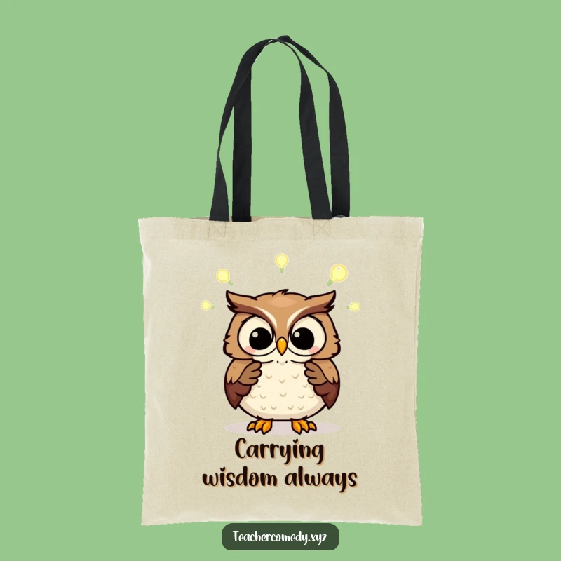 Funny Wise Owl Tote Bag - Smart Gift for Everyday Learning