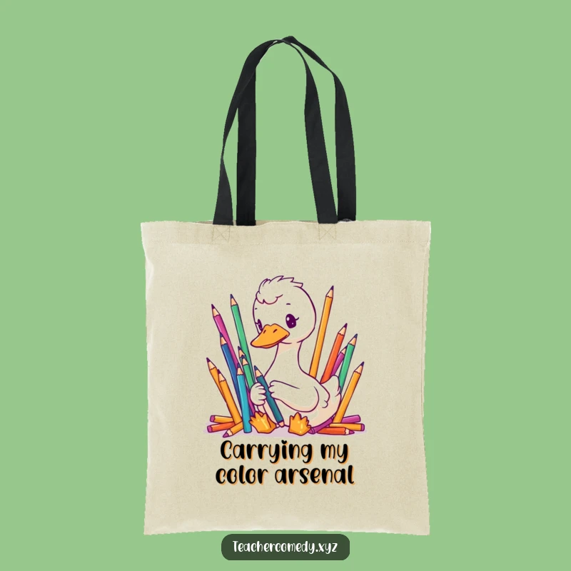 Funny Goose Organizer Tote Bag - Meticulous Pencil Reusable Gift Bag