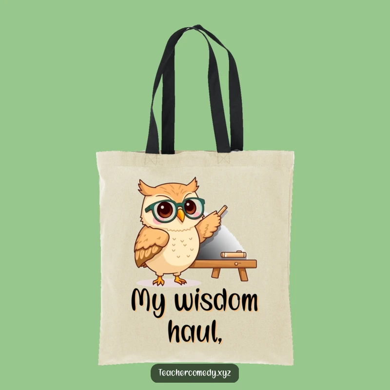 Funny Kawaii Owl Specs Tote Bag - Stylish & Humorous Bookish Accessory